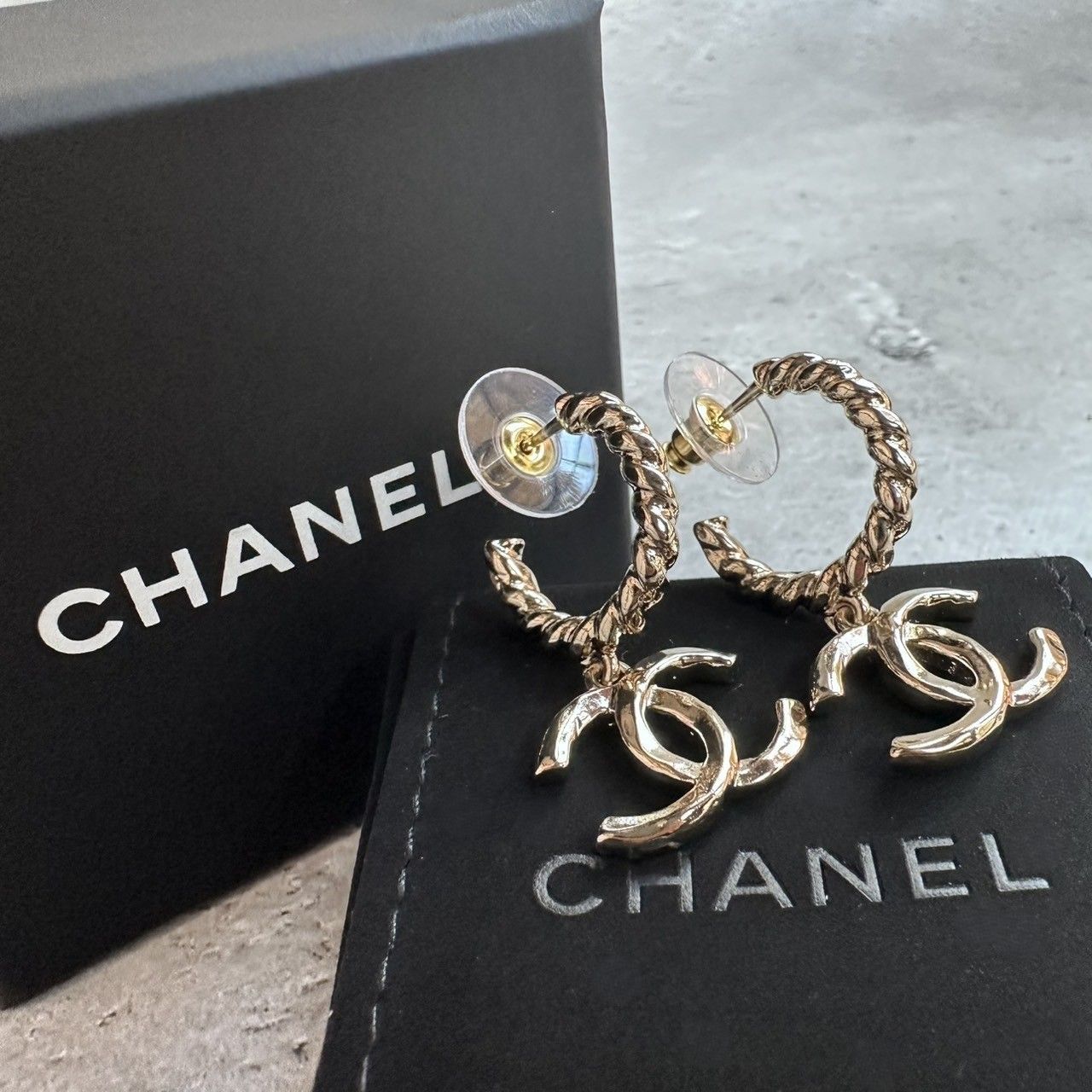 CHANEL ココマーク フープ ピアス (CHANEL/ピアス) ABE949 B19255