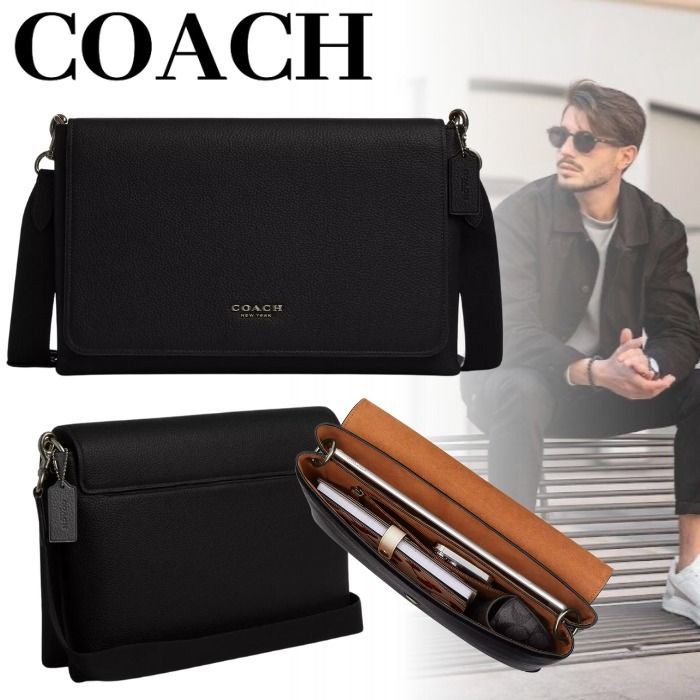 国内発送『COACH』ケイレブ メッセンジャー バッグ (Coach/ショルダー