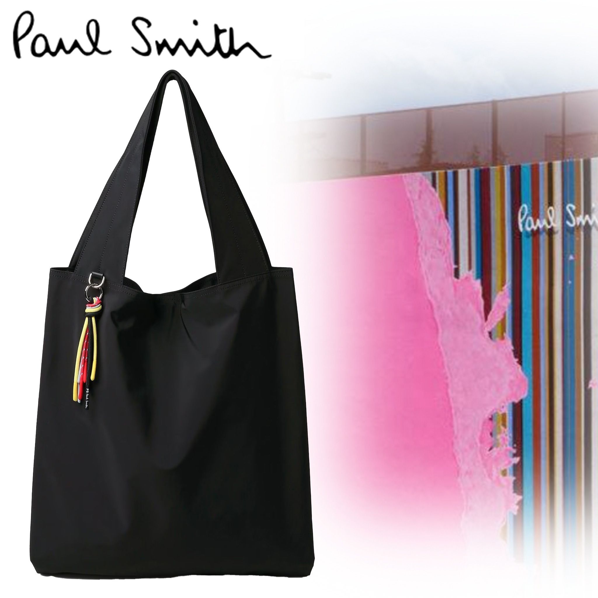 即発【Paul Smith】PSライトポリエステル トートバッグ (Paul Smith