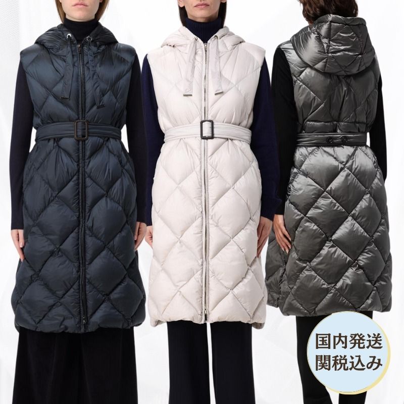 Max Mara The CUBE TREGIL キャンバス ダウンジレ 国内発/関税込 (Max