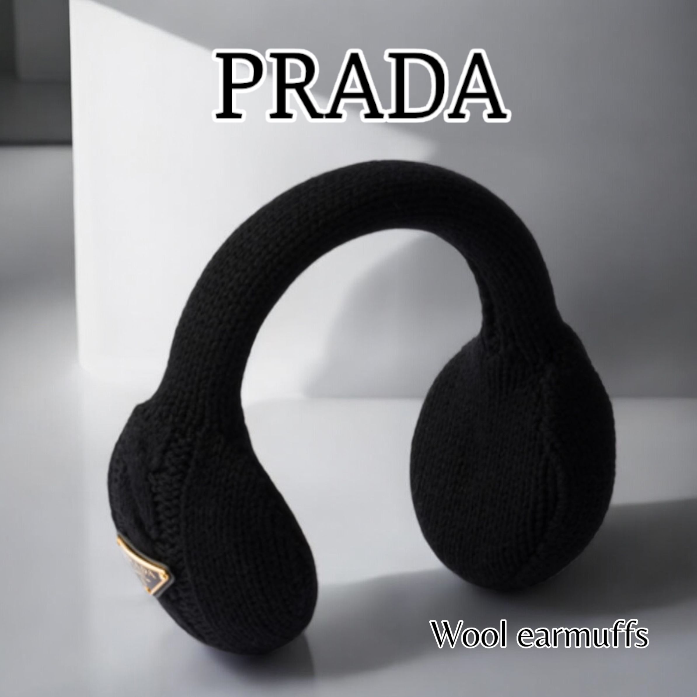 PRADA＊Wool earmuffs ウール イヤーマフ＊送料込 (PRADA/イヤーマフ