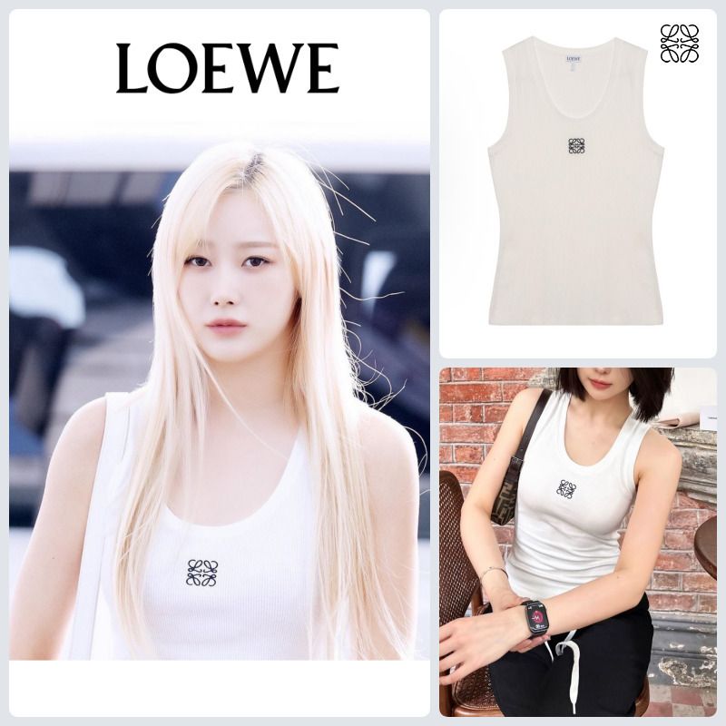 LOEWE】☆Aespa 着用☆ ロエベのフィットするタンクトップ (LOEWE