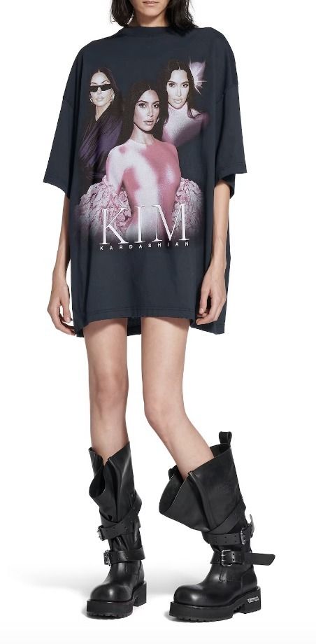 BALENCIAGA キム・カーダシアン オーバーサイズ Tシャツ (BALENCIAGA/T
