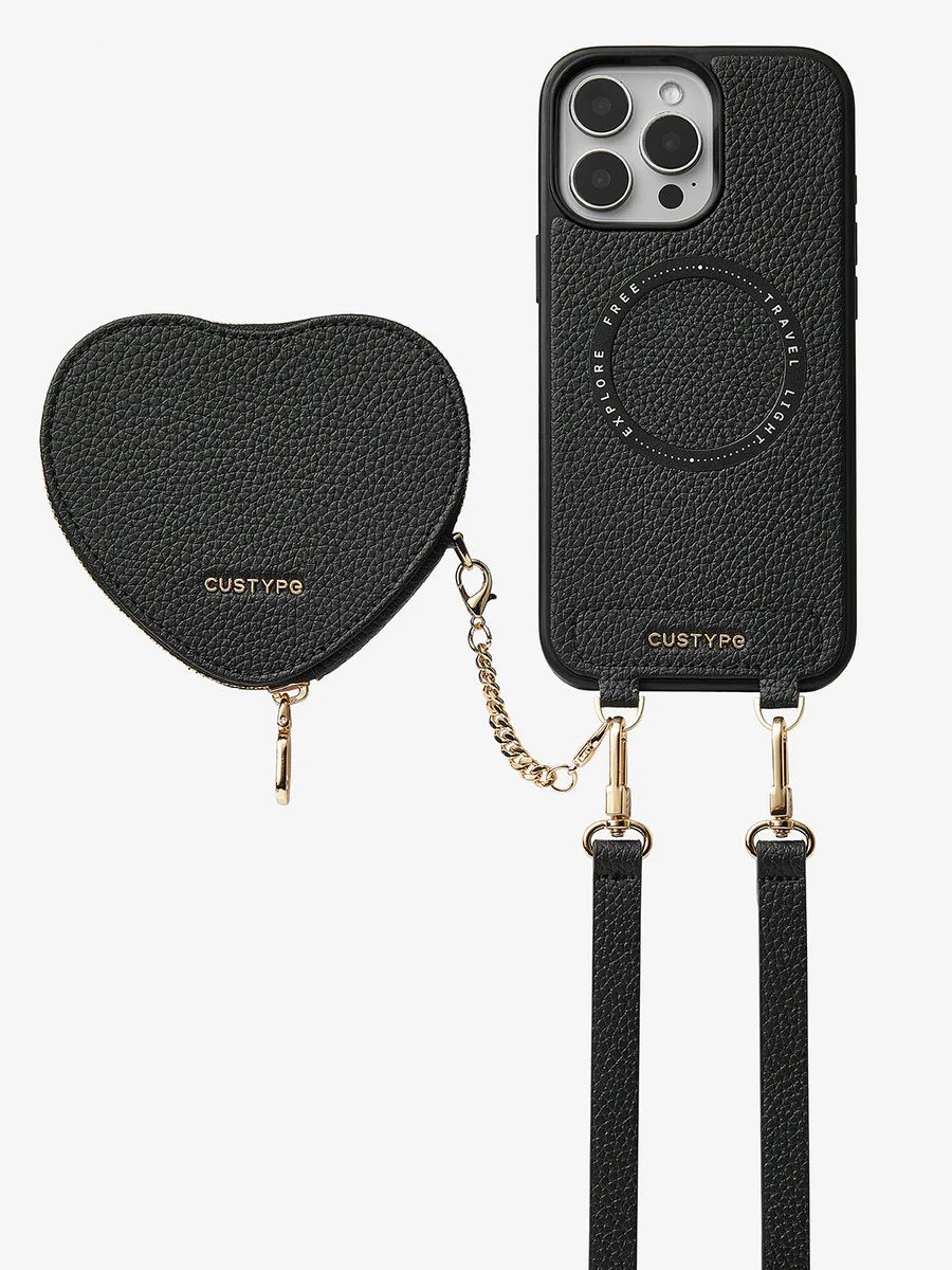 Custype iPhoneケース Heart Design Kit ブラック 送料無料 (Custype