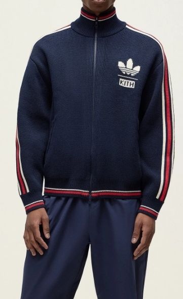 ☆25SS 大人気☆Kith for adidas Football Knit Full-Zip Jacket (KITH