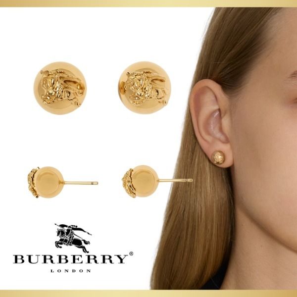 BURBERRY】バーバリー EKD スフィア スタッドイヤリング (Burberry