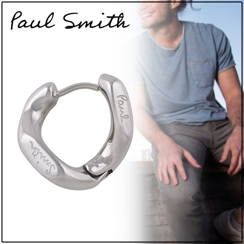 すぐ届く【Paul Smith】Flat Link シングル ピアス (Paul Smith/ピアス