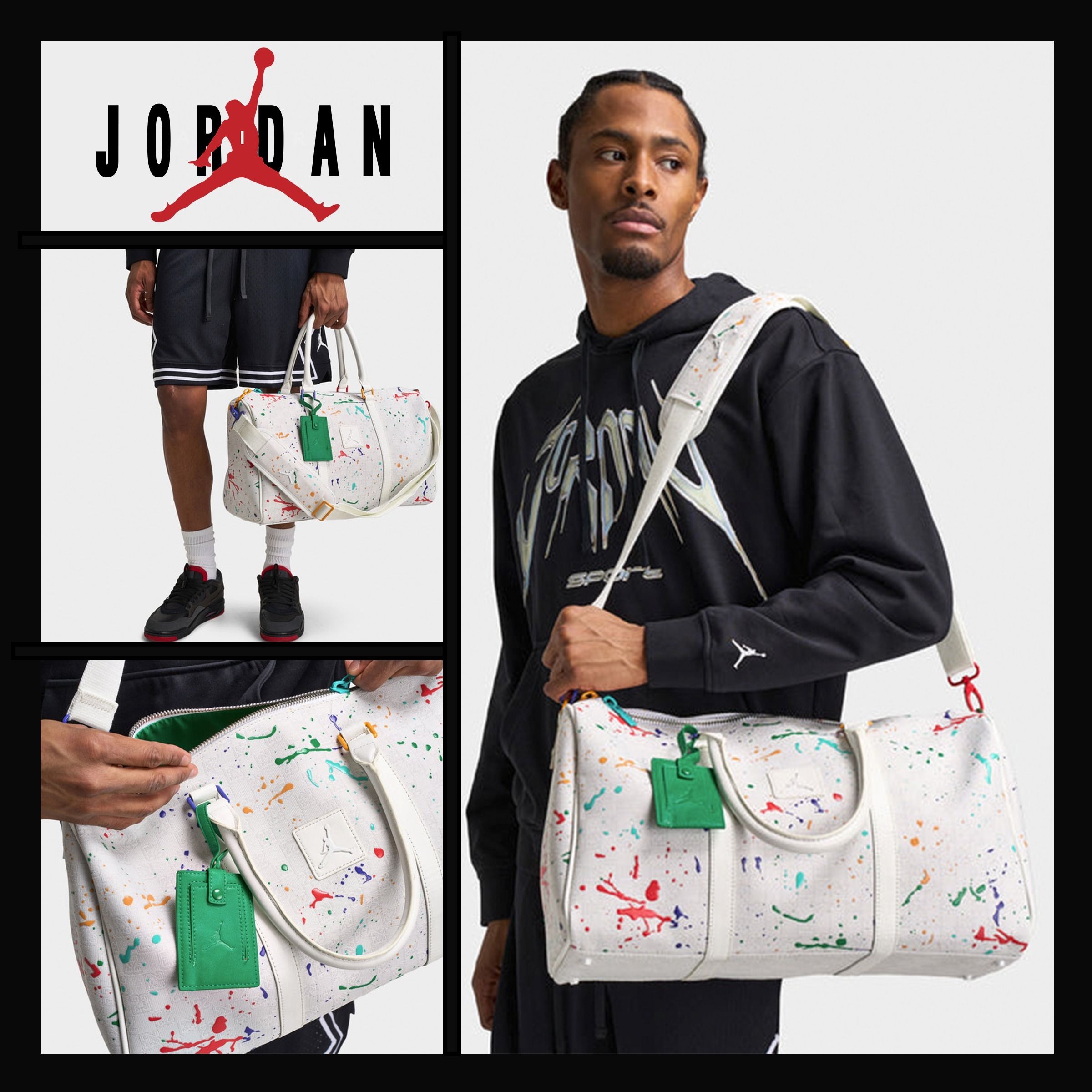 JORDAN☆2024 モノグラム ダッフルバッグ 25L カラフル☆送料込 (Nike
