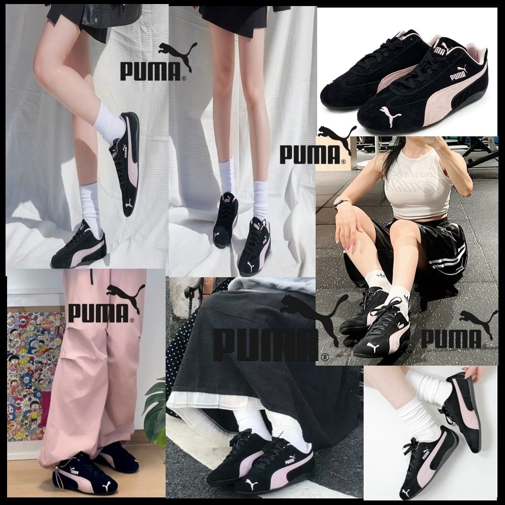 早期完売☆PUMA】 スピードキャット OG ブラック ピンク☆大人気 (PUMA