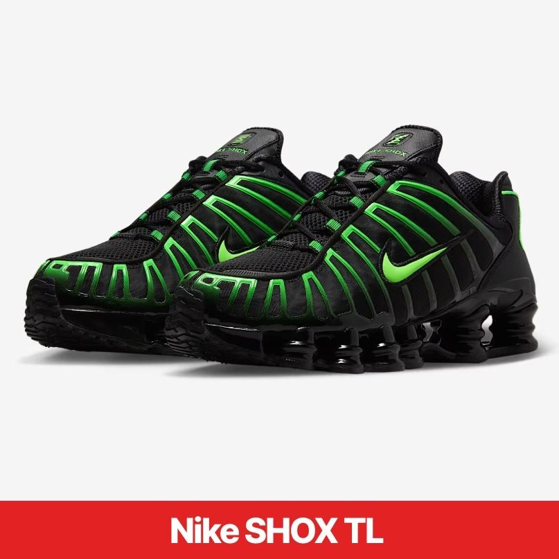 ☆人気☆Nike☆SHOX TL Black Green Strike (Nike/スニーカー) AV3595