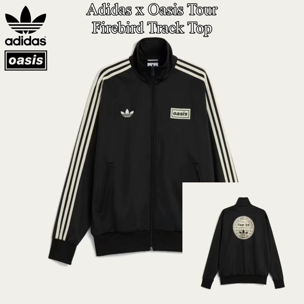 Adidas x Oasis Tour】Firebird Track Top Black 2025 (adidas