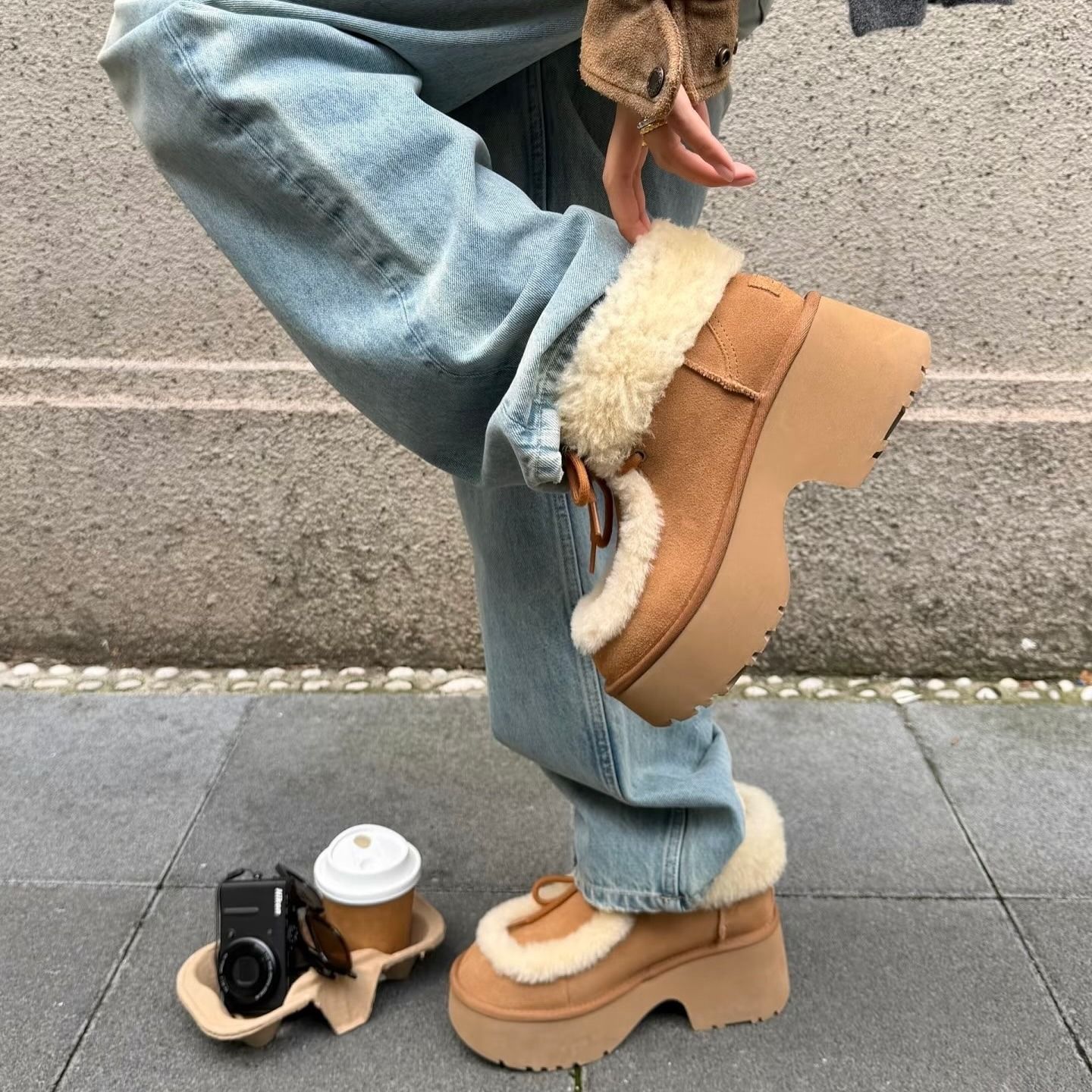 UGG】エスミー レースアップ (UGG/ショートブーツ・ブーティ