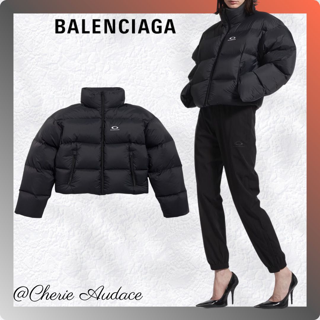 BALENCIAGAバレンシアガ レディース クロップドダウンジャケット