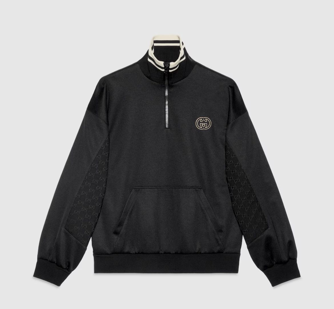 GUCCI グッチ テクニカルジャージー ハーフジップジャケット (GUCCI
