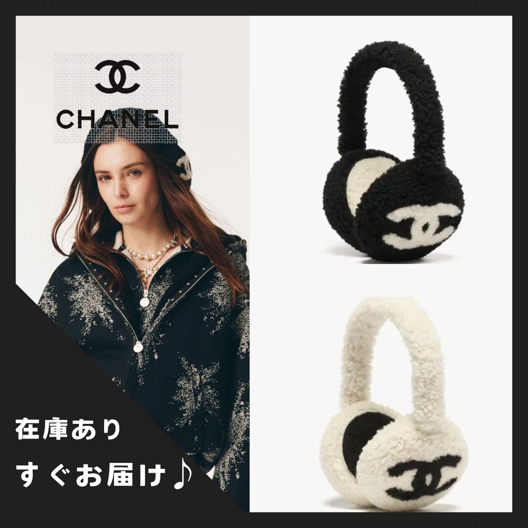 25B【BLACKPINKジェニー愛用】CHANEL イヤーマフ 関税なし (CHANEL