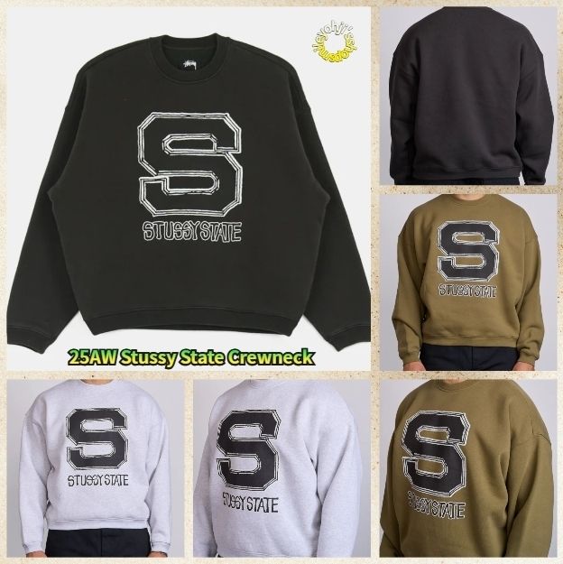 ☆25AW 大人気☆Stussy State Crewneck (STUSSY/スウェット