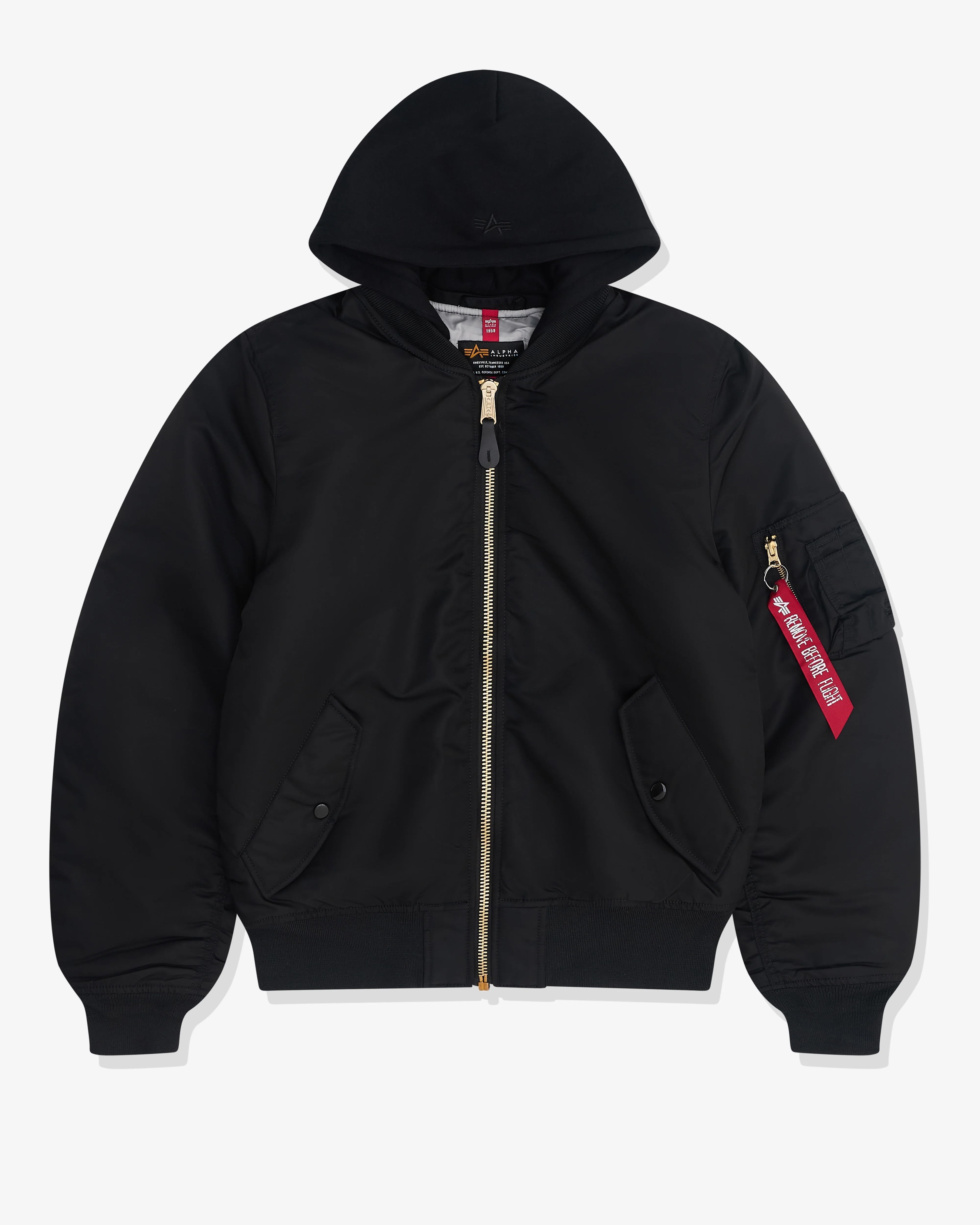 CDG Alpha Industries Hooded MA-1 ジャケット (COMME des GARCONS/MA