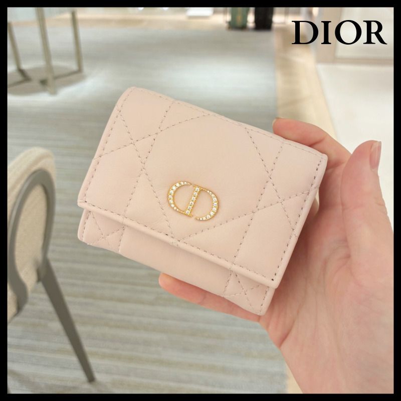 日本限定】Dior Caro Hibiscus クリスタル Lジップウォレット (Dior