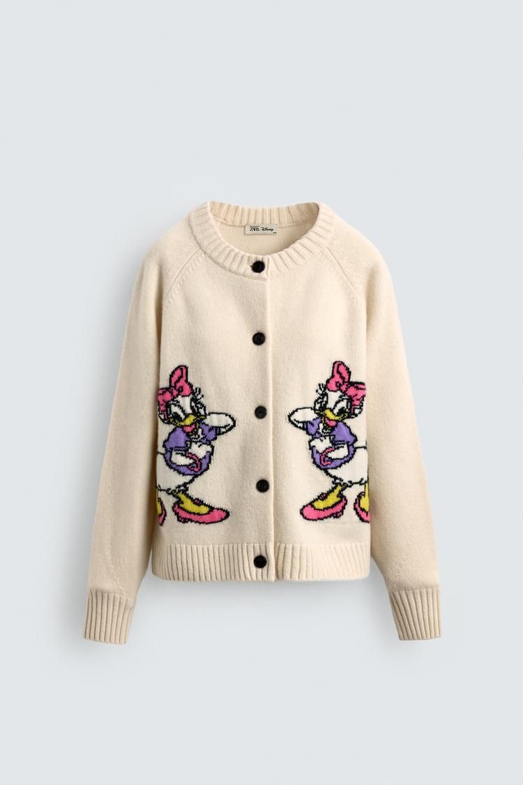 DAISY DUCK ウールカーディガン HARRY LAMBERT FOR ZARA DISNEY (ZARA