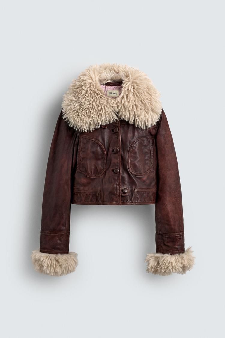 HARRY LAMBERT FOR ZARA X DISNEY フェイクファーコンビレザー (ZARA