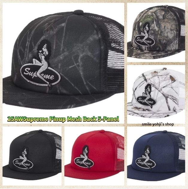 ☆25AW WEEK5☆Supreme Pinup Mesh Back 5-Panel (Supreme/キャップ