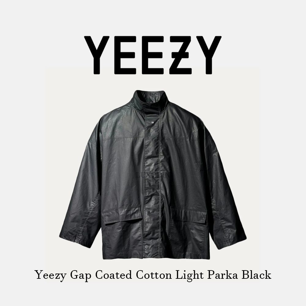 Yeezy Gap】Coated Cotton Light Parka Black ☆大人気☆ (YEEZY