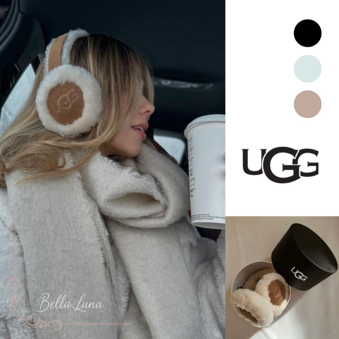 ◇UGG アグ シープスキン エンブロイダリー イヤマフ◇ (UGG