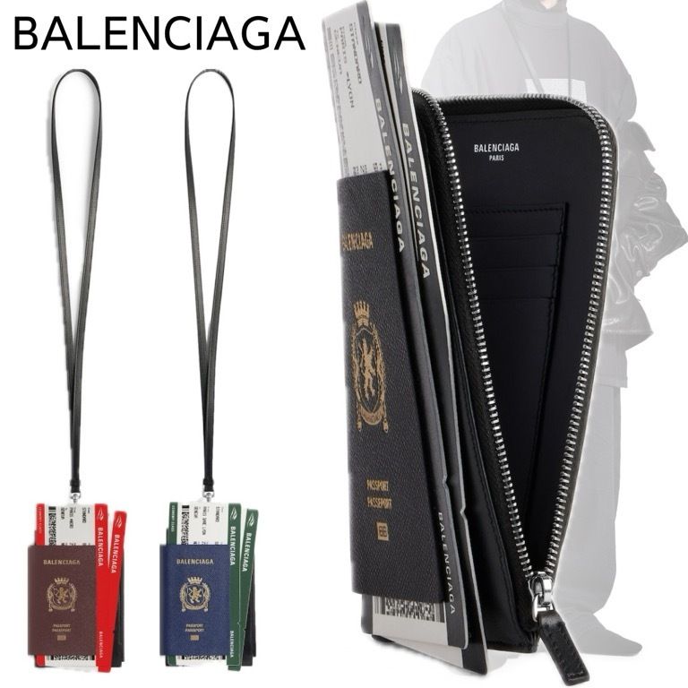 すぐ届く*BALENCIAGA*バレンシアガ*PASSPORT フォンホルダー