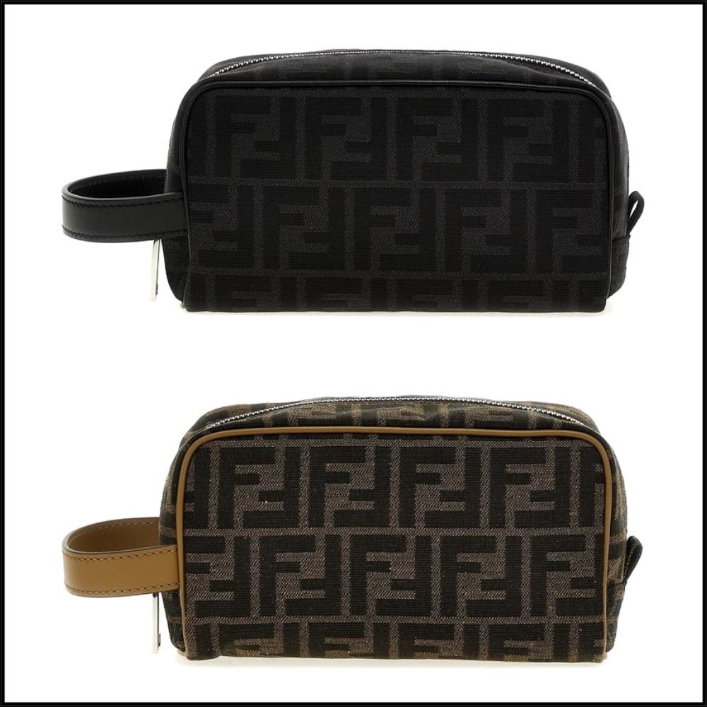 25新作 フェンディ スモール FFジャカード ポーチ クラッチ (FENDI
