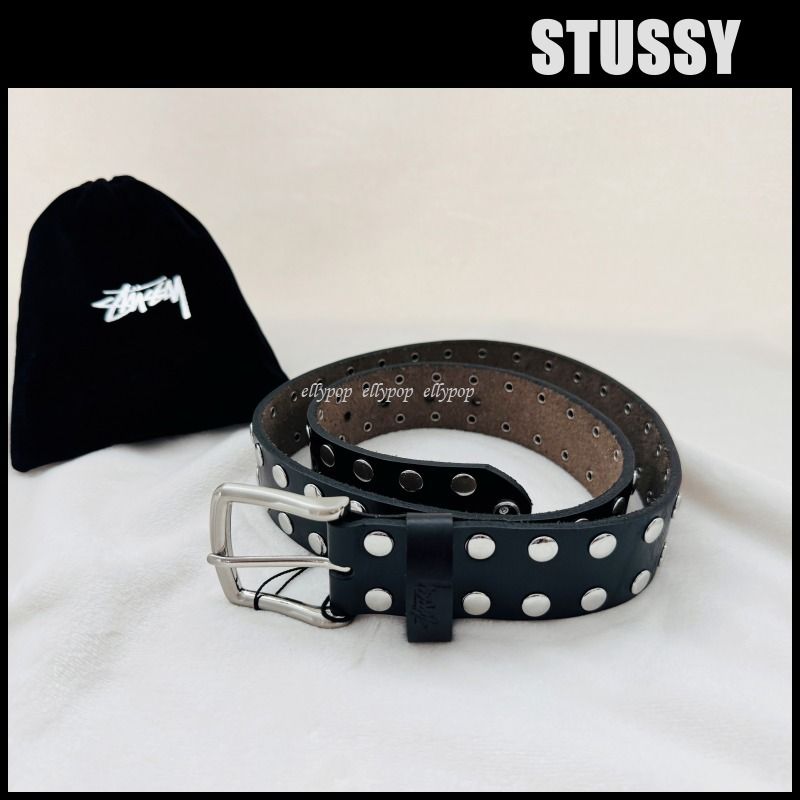 Stussy 8 Ball Studded Belt Black ステューシー ベルト (STUSSY