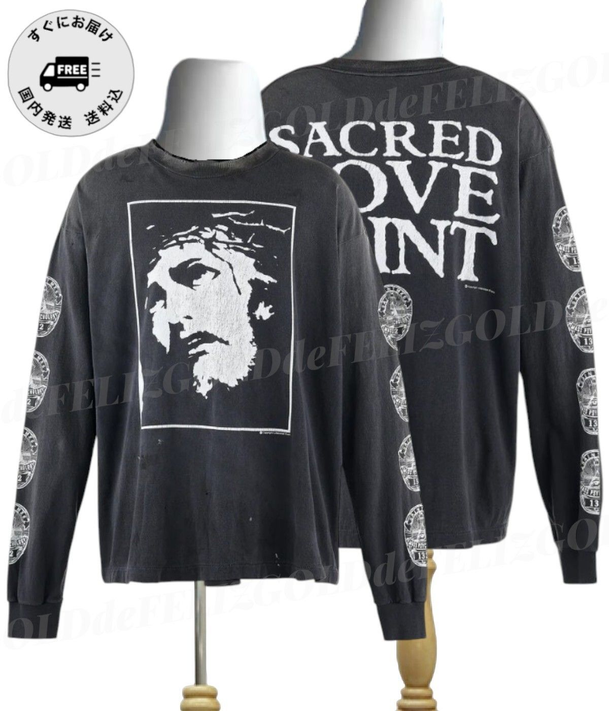 すぐ届く 芸能人愛用ブランド セントマイケル LOVE SAINT ロンT (Saint