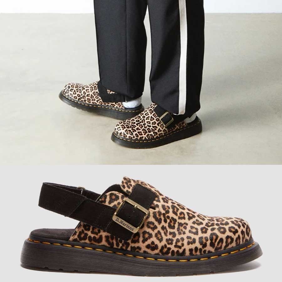 Dr Martens☆JORGE II☆レオパード柄☆スリングバック ミュール (Dr