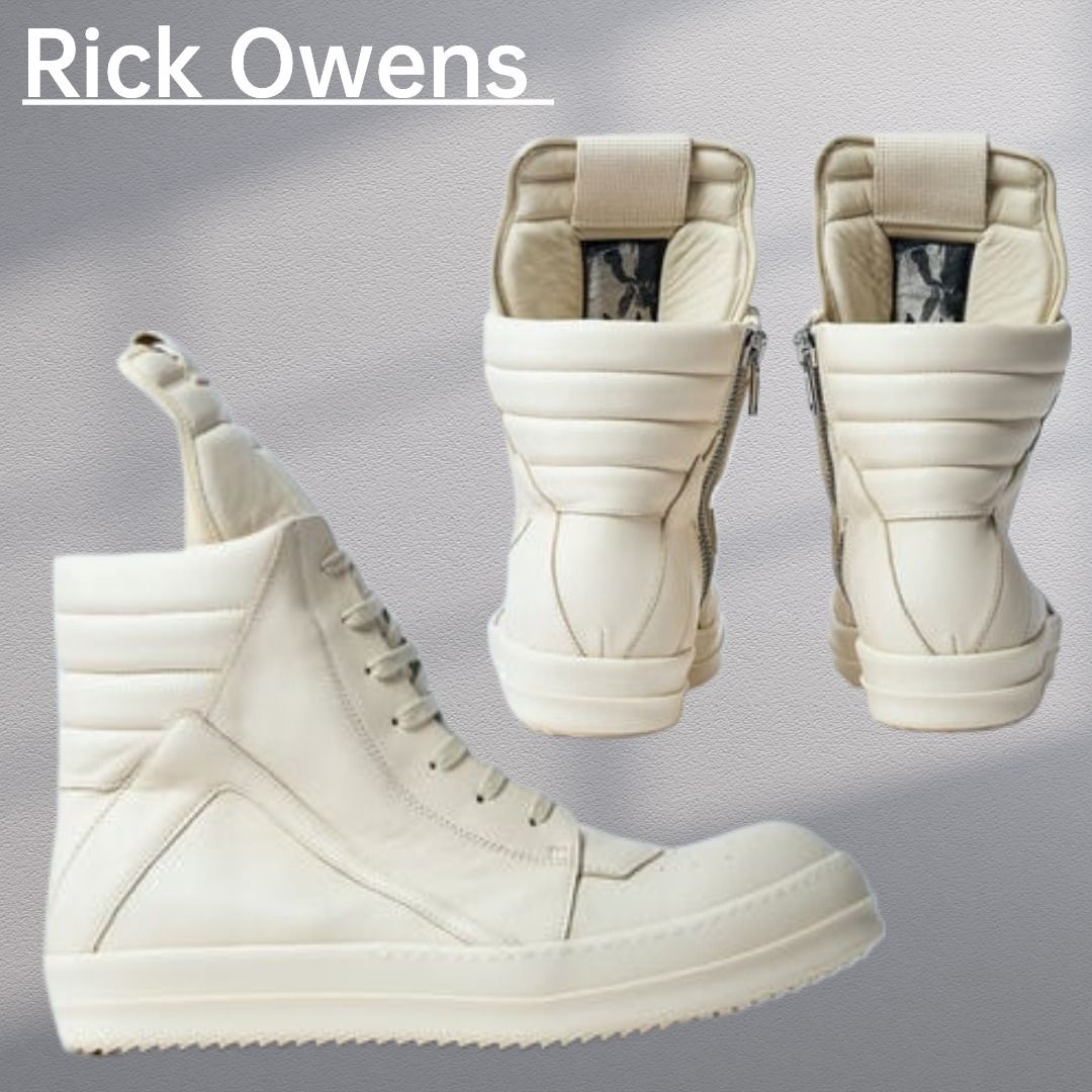 Rick Owens】メガバンパー ジオバスケット スニーカー White (RICK