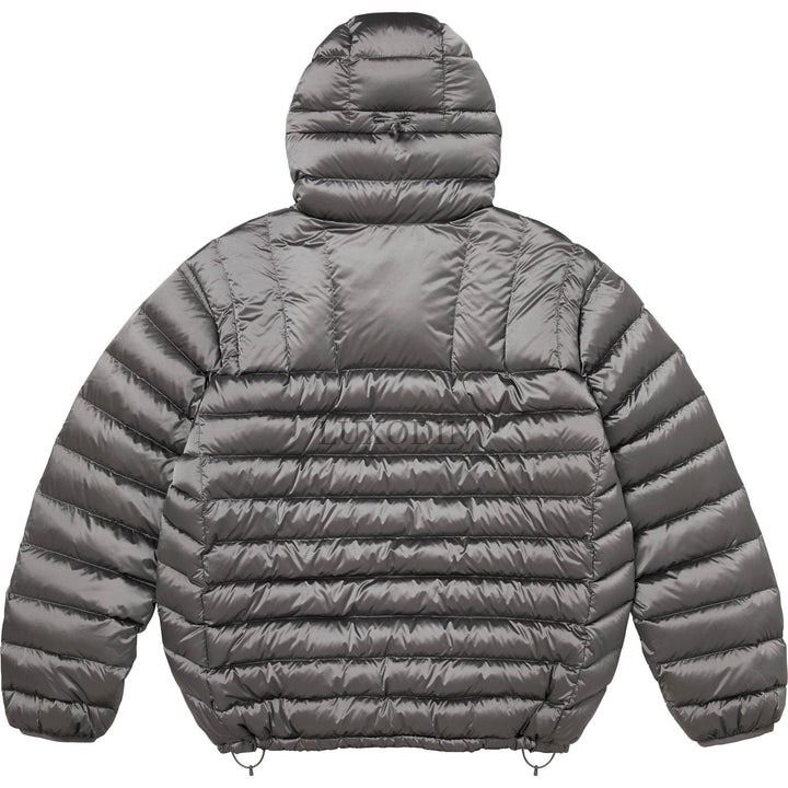 Supreme】Micro Down Half Zip Hooded Pullover Silver 25FW (Supreme