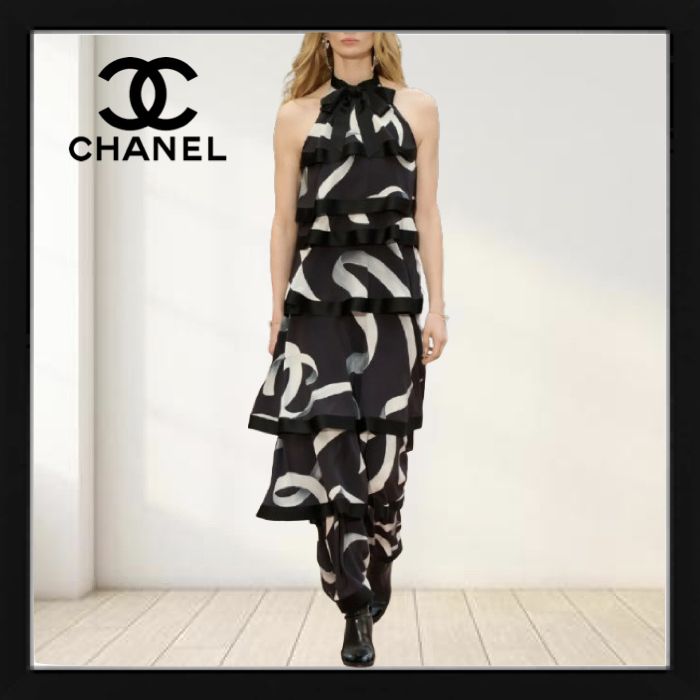 ☆2025/26年秋冬☆【CHANEL】ワンピース ホルターネック (CHANEL