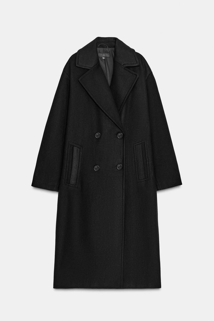 ZARA】ソフトオーバーサイズコート ブラック | 3046/298/800 (ZARA