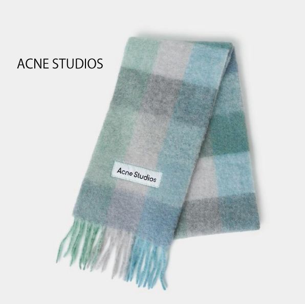 ACNE STUDIOS】Mohair checked scarf モヘアチェックスカーフ (Acne