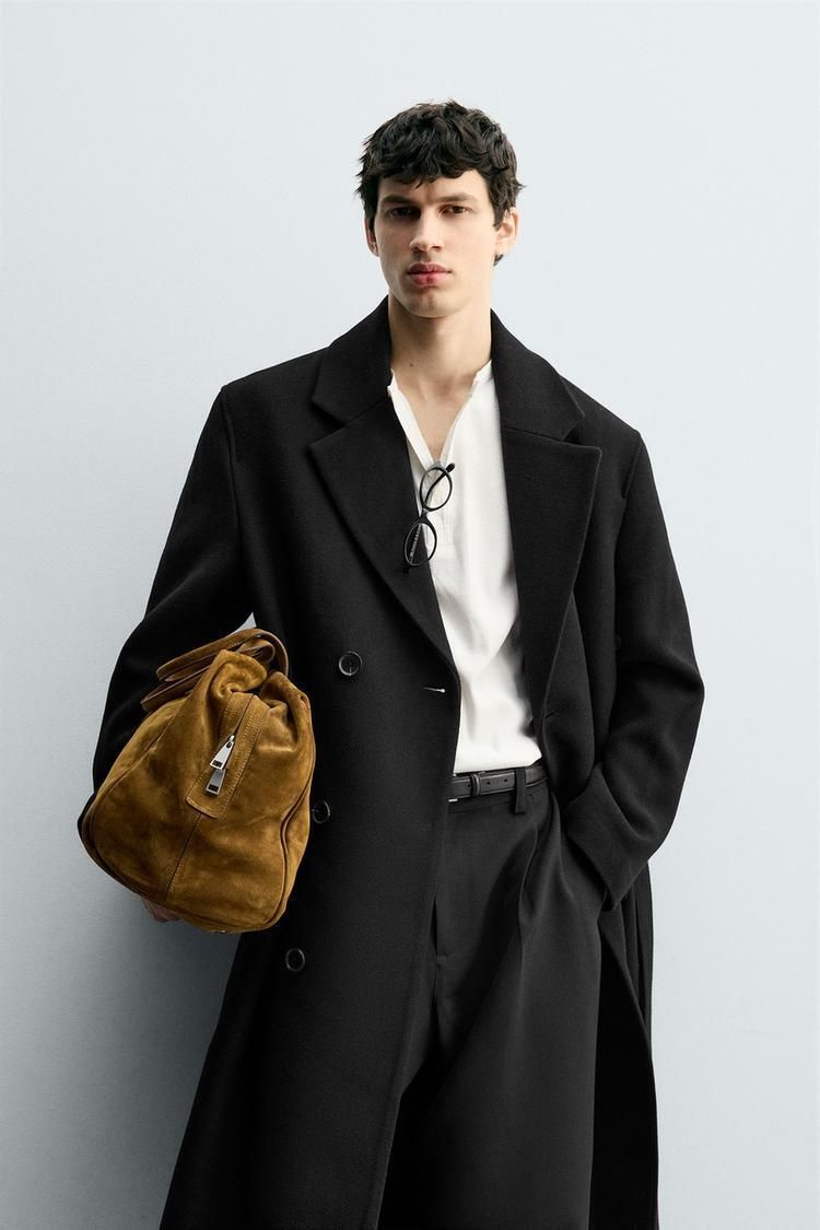 ZARA】ウール混ダブルブレストコート ベルト付き 2949/150/800 (ZARA