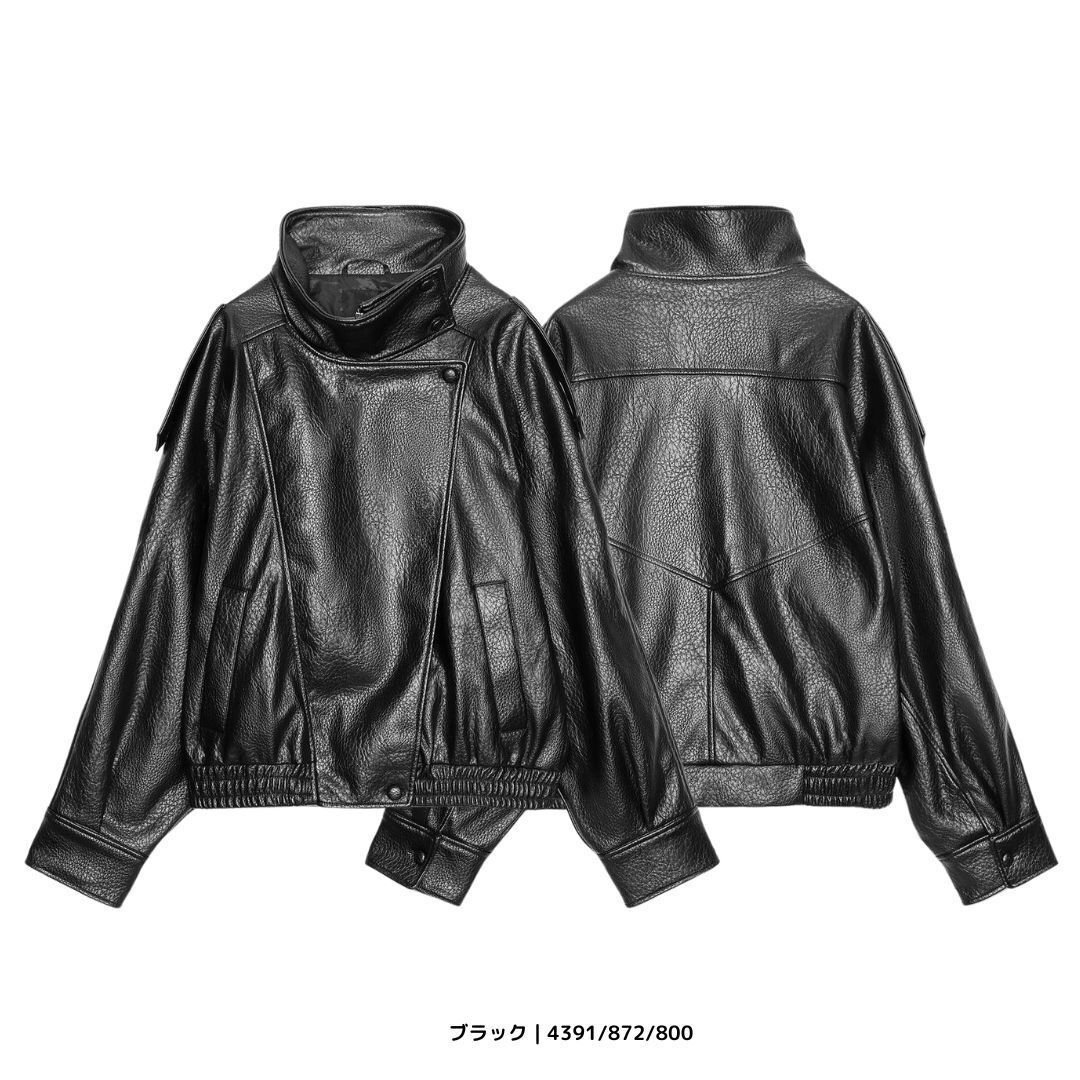 ZARA】フェイクレザージャケット 4391/872/800 (ZARA/コート