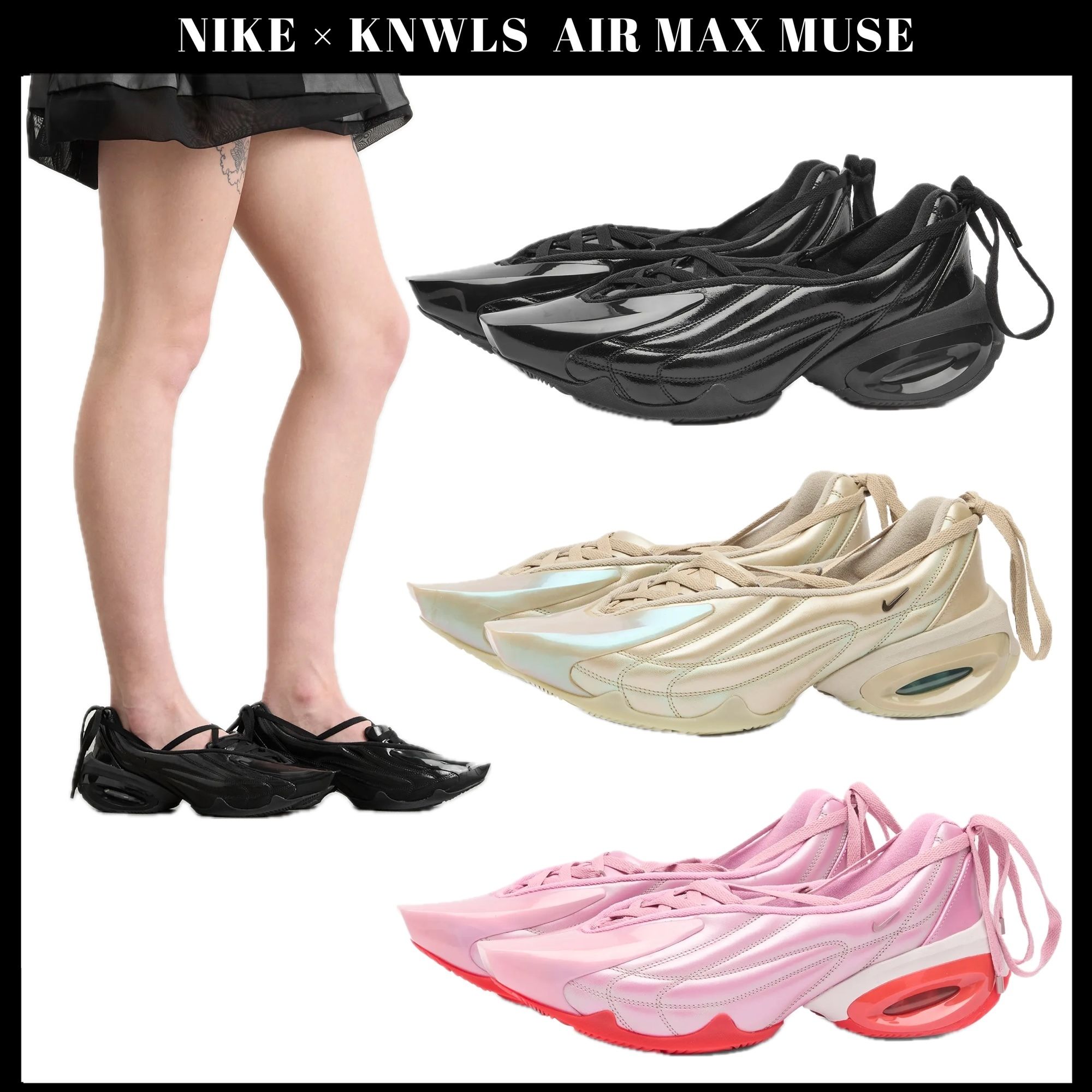 コラボ ◇ Nike × KNWLS ◇ AIR MAX MUSE Ballet スニーカー ◇ (Nike