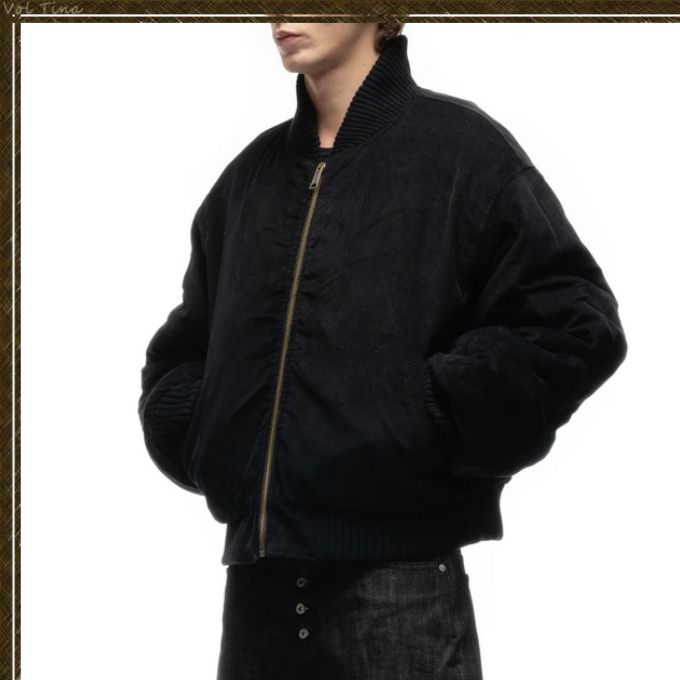 NO/FAITH STUDIOS◇REVERSIBLE BASIC ONYX BOMBER JACKET BLACK (NO