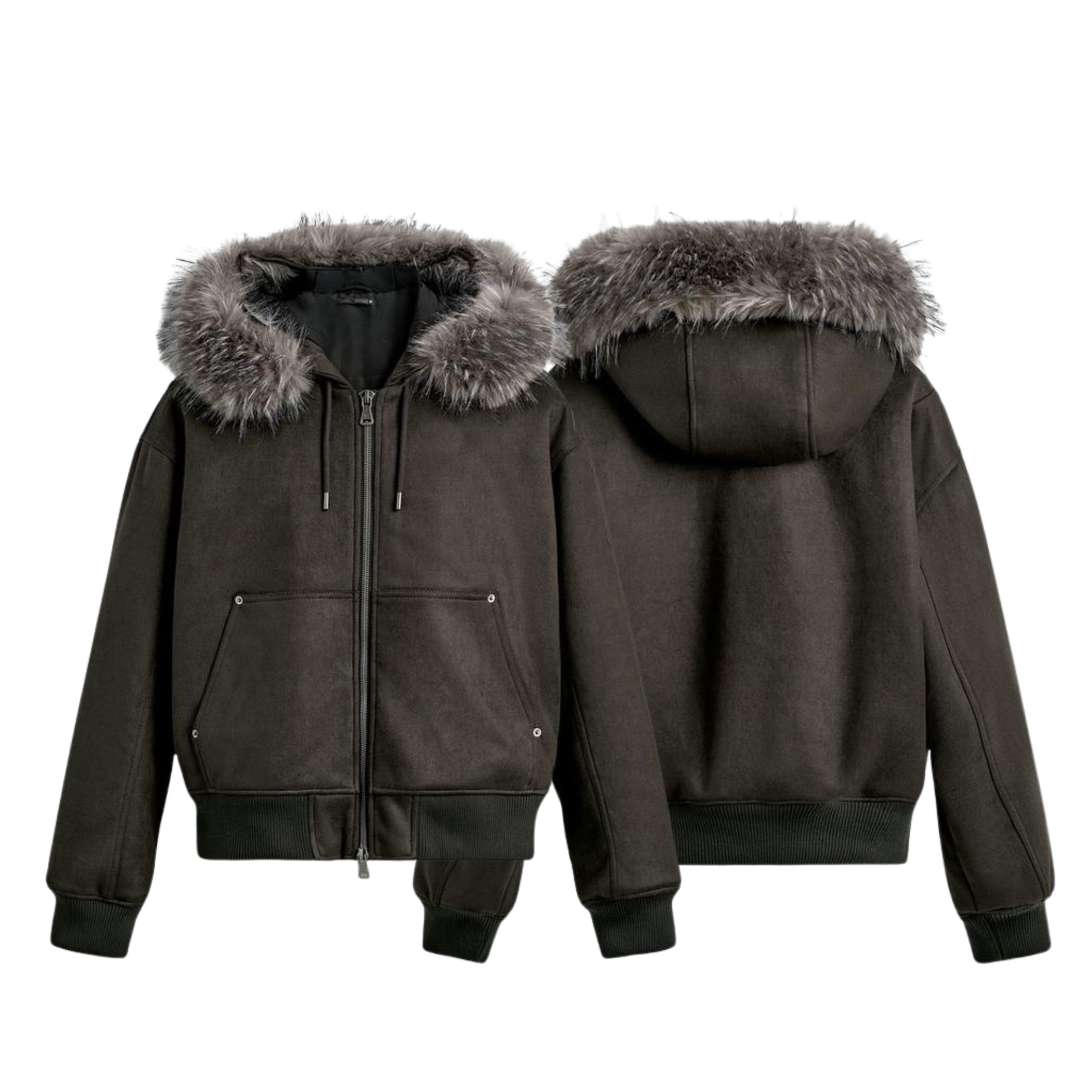 ZARA】フェイクスエード キルティングジャケット (ZARA/ジャケット