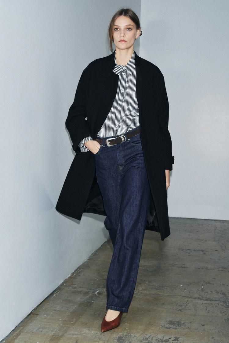 ZARA】ZW COLLECTION ウールブレンドコート 9051/802/422 (ZARA/コート