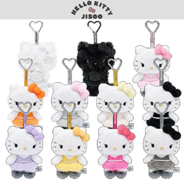 HELLO KITTY x JISOO】 ハローキティ x ジス Plush Keychain (Hello