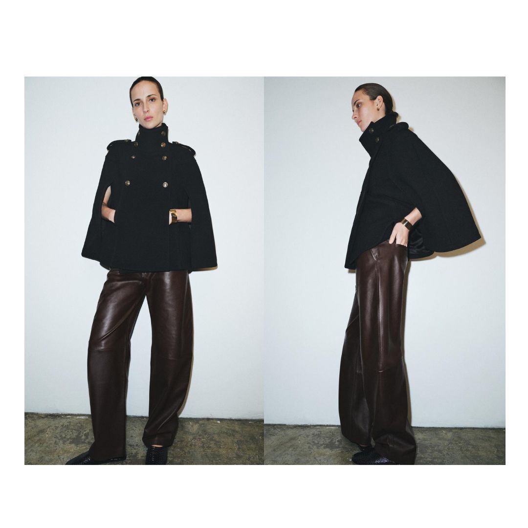 ZARA】MANTECOウールブレンドケープ ZW COLLECTION (ZARA/ポンチョ