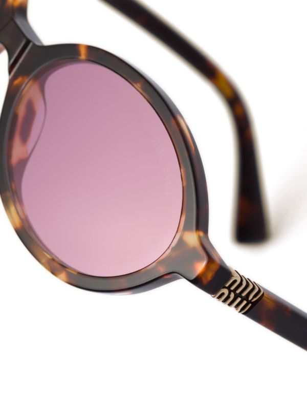 Miu Miu Eyewear Regard トータスシェル サングラス | ブラウン