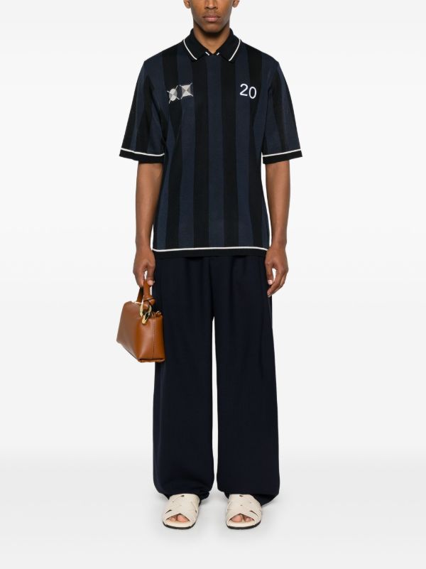 Jacquemus Le Polo Liga Polo Shirt | Blue | FARFETCH