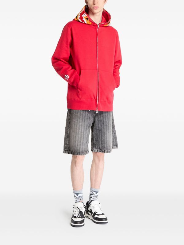 A BATHING APE® タイガー ジップアップパーカー | レッド | FARFETCH JP