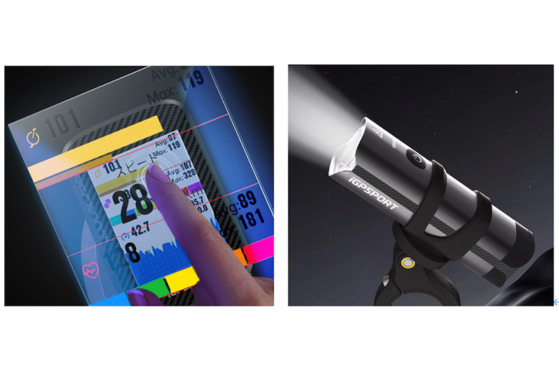 iGPSPORT サイクルコンピューターBSC 300T／スマートフロントライト