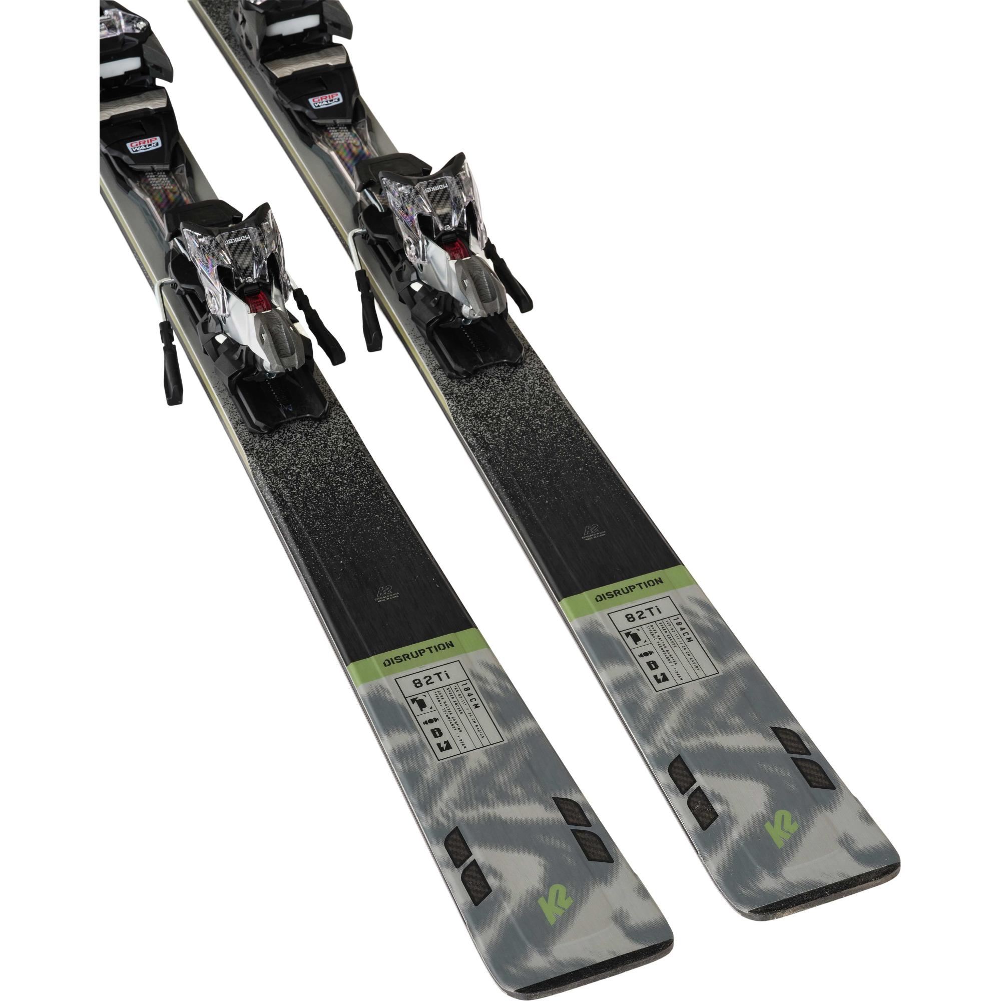 K2 Men's Disruption 82TI Piste Skis w/ 12 TCX Bindings - Sun & Ski